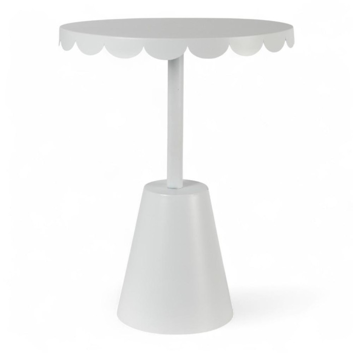 TAVOLINO METALLO CM.40X51 BIANCO